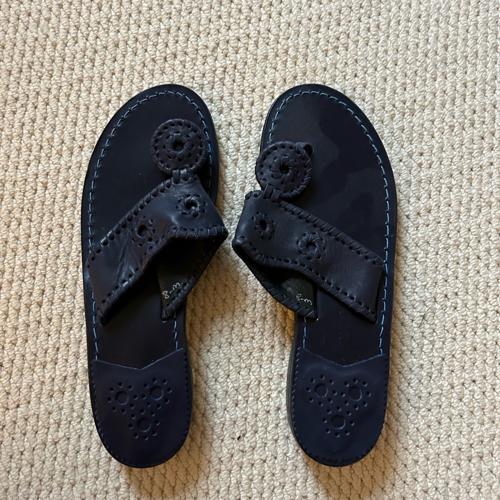 Jack Rogers, worn once, size 8, navy blue